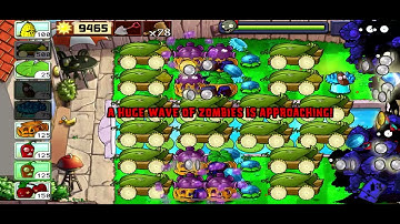 Plants vs. Zombies Puzzle - Last Stand Endless (Part 4: 16 cobs) - Flags 361 to 370