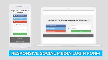 How to Create a Social Media Login Form Using Html & Css | Responsive | Coding With Nick