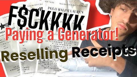 Receipt Generator RESELLING how to step by step FOR FREE