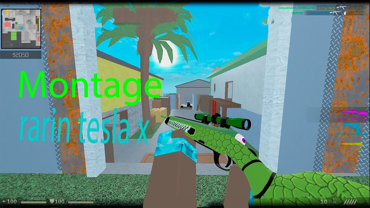 Tesla X Rarin Counter blox MONTAGE l Rarin Tesla X - YouTube
