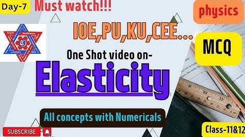 Elasticity | IOE,CEE,CSIT,KU,PoU,PU |Explained in Nepali |