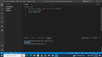Array ,Array Index , Undefined  in javascript explained with example