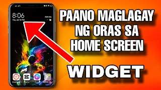 PAANO MAGLAGAY NG ORAS SA HOME SCREEN | PAANO MAG ADD NG WIDGET SA HOME SCREEN | PAANO BA TUTORIAL? screenshot 2