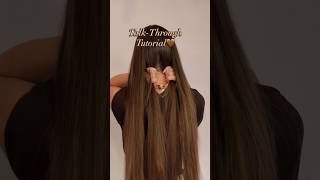 How To: Viral Braid Hack (Talk-Through Tutorial)🤎 #HairHack #FallHair