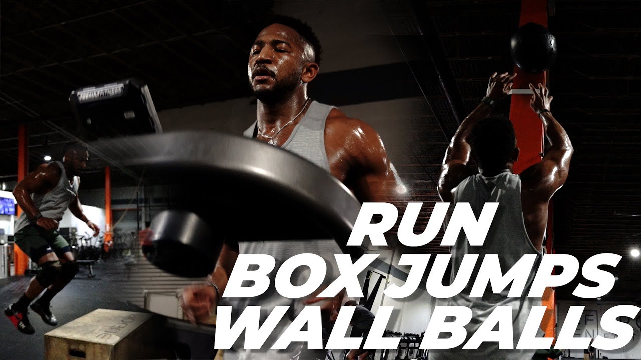 CrossFit Workout Run, Wall Ball, Box Jump YouTube