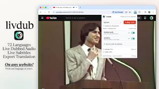 Chromeのタブをリアルタイム吹き替え | Livdub（無料）