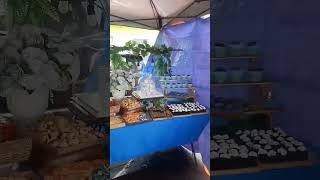 sweet buffet and food cart by Gabbie's Rainbow bites