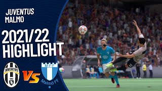 Juventus vs Malmo 2021/22 highlight | Chiesa great volley | FIFA 22