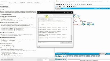 6 2 2 4 Packet Tracer   Configuring Basic EIGRP with IPv4