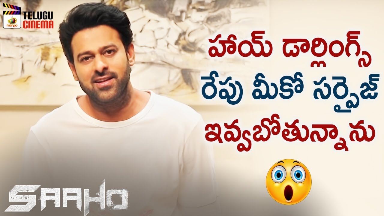 Prabhas About Saaho Movie | Saaho Update | PRABHAS SURPRISE on INSTAGRAM | Mango Telugu Cinema