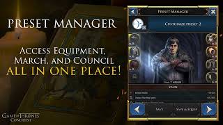Preset Manager Tutorial | Game of Thrones: Conquest