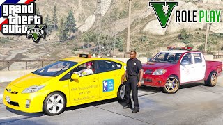 GTA V - Real Life เล่นแบบชีวิตจริง : ไอตั้ม ขับรถเเท๊กซี่ ซิ่งหนีตำรวจ #2 screenshot 5