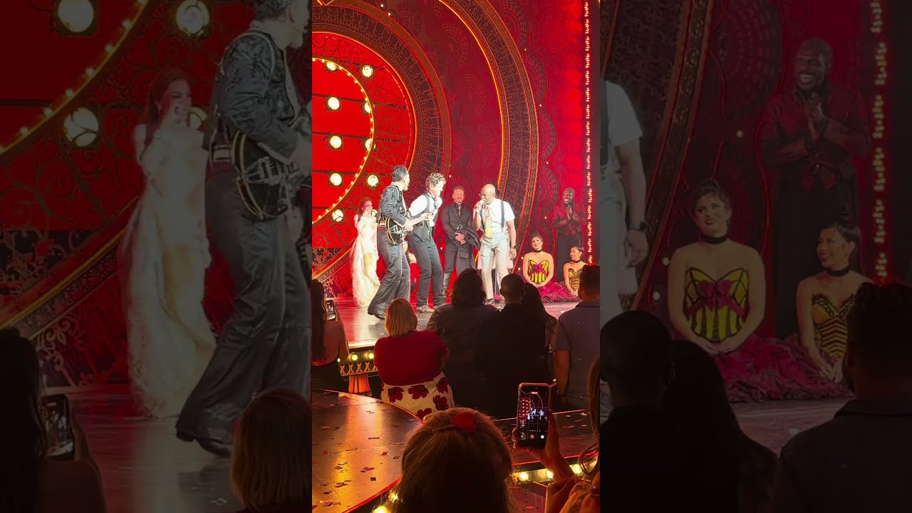 #SahrNgaujah #aarontveit #rickyrojas freestyle at the 1st night of Aaron’s last run in #moulinrouge