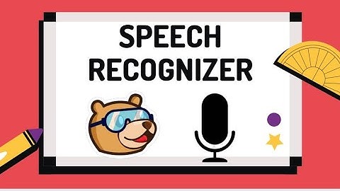 Speech recognizer in pictoblox
