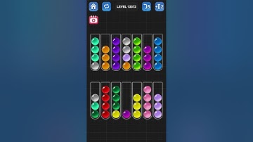 Ball Sort Puzzle by Guru Game: Levels 13371, 13372, 13373, 13374, 13375