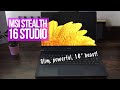 MSI Stealth 16 Studio: Beautiful 16&quot; Beast Laptop With an RTX4070