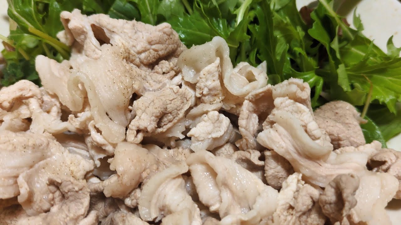 ただ、冷しゃぶを食べる。