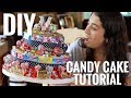 HOW TO MAKE A NO-BAKE CANDY CAKE!!! I Easiest cake you'll ever make! I Zoe Alex