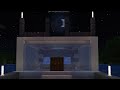 Minecraft Ice wall house in water with white and black blocks  || GrowMore Gaming ||