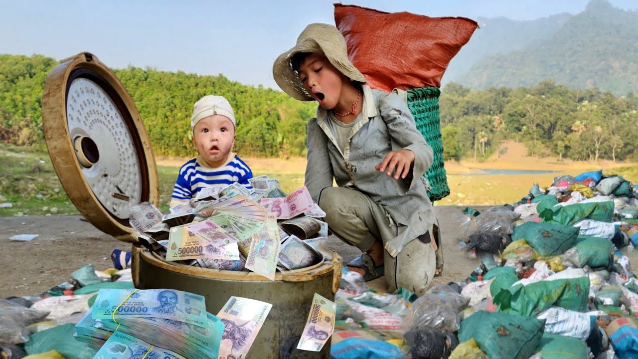 Orphan boy discovers huge amount of money in discarded rice cooker at landfill