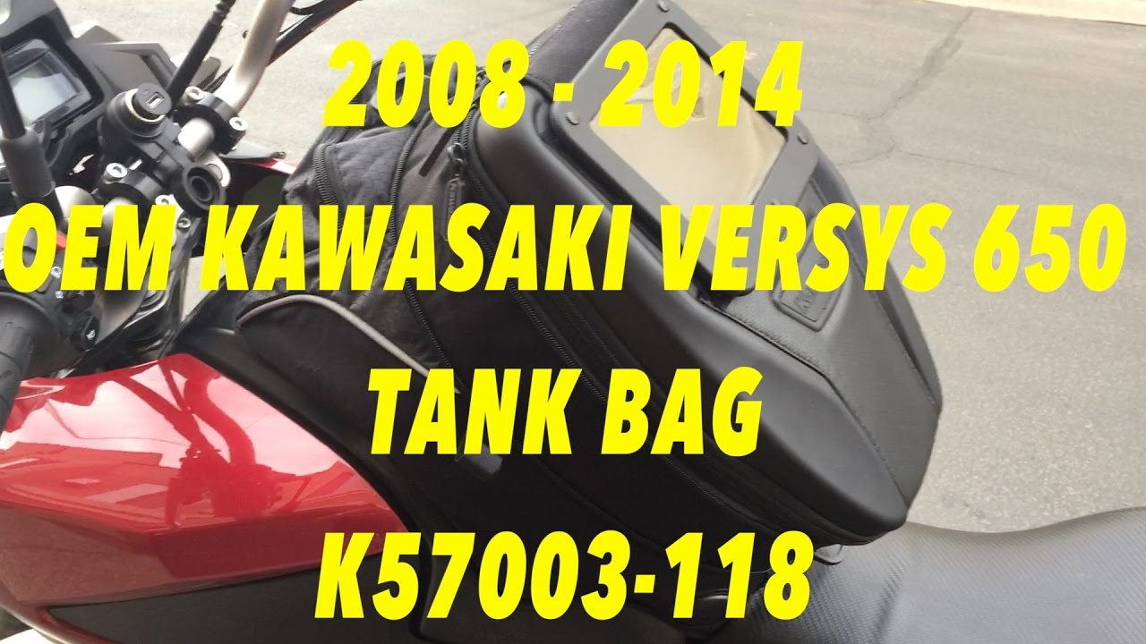 2015 Kawasaki Versys 650 Tank bag review K57003118 YouTube