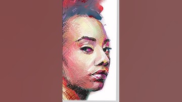 Knit print. Knit fabric layered beneath a digital drawing done in procreate