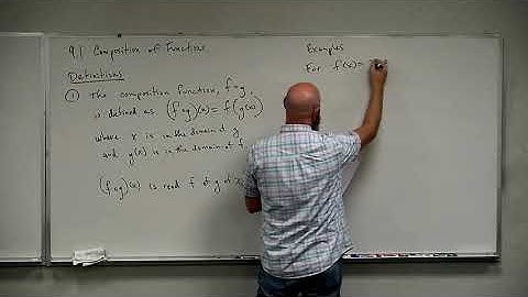 College Algebra - 9.1 Composition of Functions