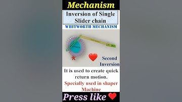 Whitworth mechanism, Quick return motion #mechanism
