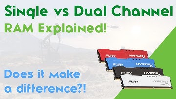 Single Channel VS Dual Channel Ram Performance