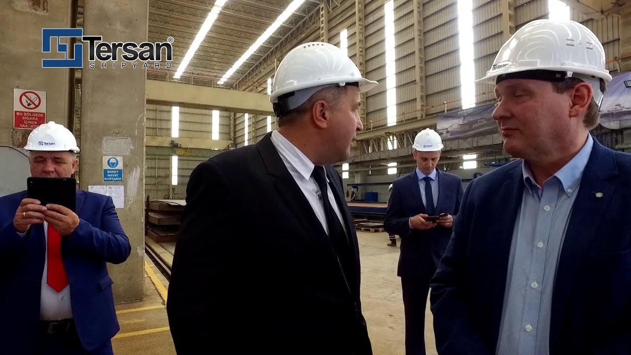 GEORGIY MESHCERYAKOV FREEZER STERN TRAWLER STEEL CUTTING CEREMONY