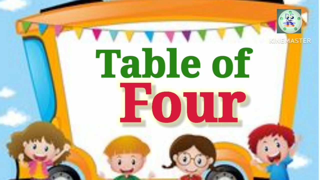 Table Of 4 Table Of Four How To Learn Table Of 4 4 Ka Phada table-of-4-table-of-four-how-to-learn-table-of-4-4-ka-phada