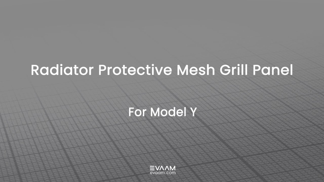 Tesla Radiator Protective Mesh Grill Panel Installation Instructions ...