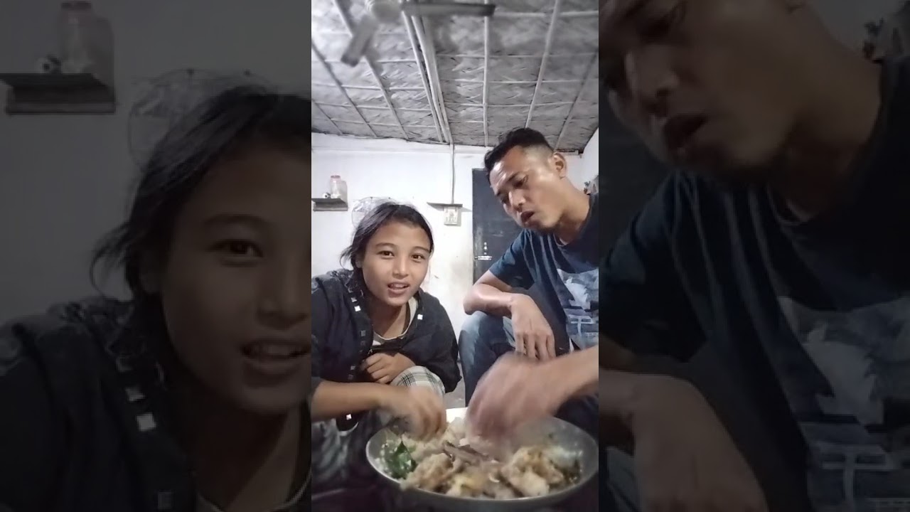 Eating local chicken 🐓 with green chilli chutney Naga style mukbang @likanichis 