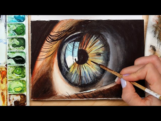 Painting an Eye in Watercolor · Art Prof