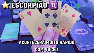 ESCORPIÃO VOCÊ TERÁ A MAIOR SURPRESA DA SUA VIDA !! 👩🏻‍❤️‍💋‍👨🏼♥️🍀🤑🔮✨