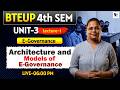 E-Governance || Unit-3 (Architecture and Models of E-Governance) Lec-1 || BTEUP 4th Semester
