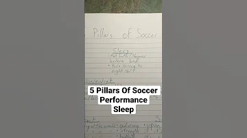 The 5 Pillars Of Soccer Performance - Sleep ⚽️🧑🏽‍🍳 The Soccer Cookbook