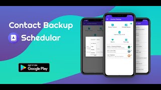 CONTACT BACKUP SCHEDULER android app demo screenshot 1