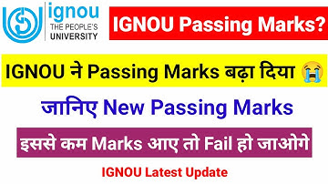 Passing Marks बढ़ गया हैं | IGNOU Exam Passing Marks| IGNOU Assignment Passing Marks | IGNOU Update