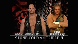 Story of Triple H vs. Stone Cold | No Mercy 1999