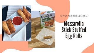 Mozzarella Stick Stuffed Egg Rolls | How to Make Egg Rolls