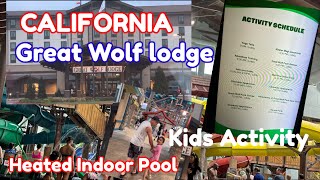 Manteca’s Great Wolf Lodge Heated Indoor Pool Hotel and Resort| ( 2024 Winter )