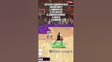 Top 5 best jumpshots in nba 2k25 history part 1 #nba2k25 #basketball #trending #fyp