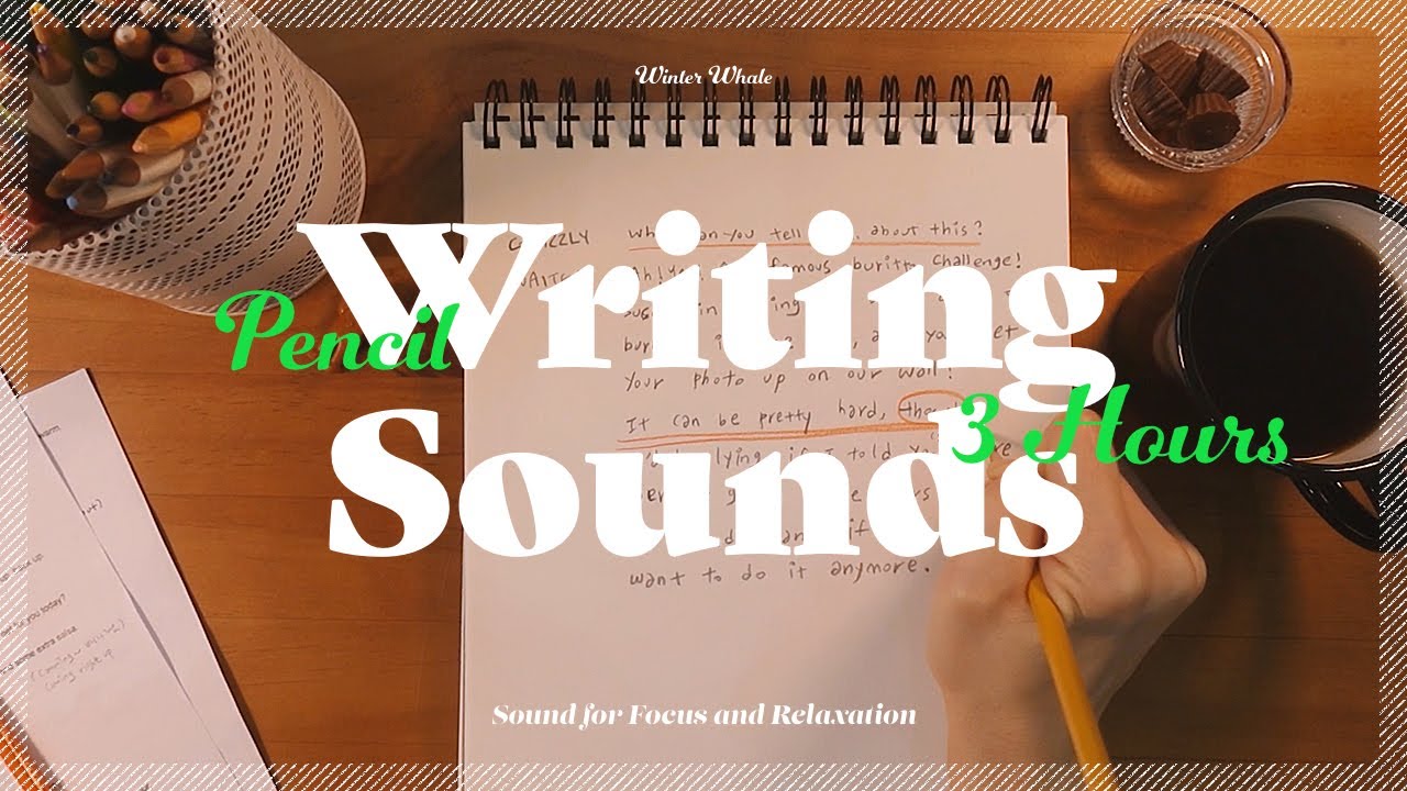 [ASMR] Pencil Writing Sound for Relax, Study | 연필 ASMR, 연필 글 쓰는 소리 | 집중 ...