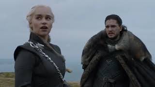Game of Thrones Season 7 Episode 5 - John Snow Talks about Dragons with Daenerys