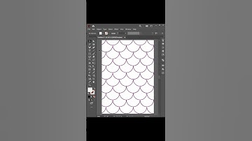 How to create mermaid scales in adobe illustrator #illustrator#pattern#shorts #design#tutorial