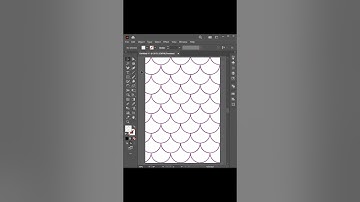 How to create mermaid scales in adobe illustrator #illustrator#pattern#shorts #design#tutorial