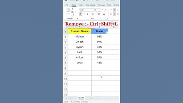 Filter Shortcut key | Excel पे Expert by Danish Sir #viralshorts #shorts #excel