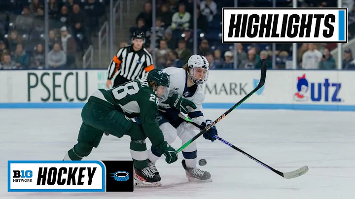 Michigan State at Penn State | Highlights | Big Ten Hockey | Nov. 19, 2022