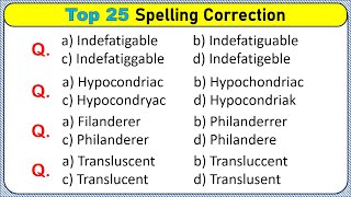 Spelling Correction Quiz || Grammar Quiz || English Language #spellingcorrection #englishquiz
